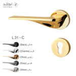 دستگیره درب مدل رزت دار گرد کد L31C