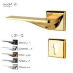 دستگیره درب مدل رزت دار مربعی کد L31Q