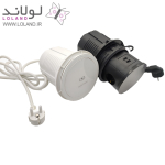 پریز برق و شارژر وایرلس مدل توکار آسانسوری گرد