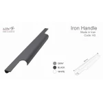دستگیره دو پیچ شاخه ای تاپ ساید مخفی لبه کار کد H3