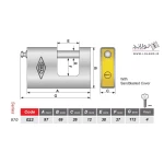 قفل کتابی 970 پاترول روکشدار 023 گیرا - Image 3