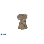 مغزی قفل برنجی تسمه فولادی7 سانت کلید پله ای منیر - Image 6