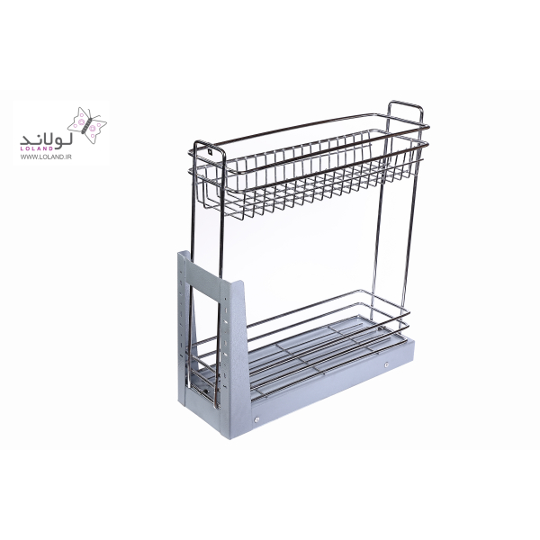 سبد داخل کابینت 2 طبقه کف ریل - Image 3
