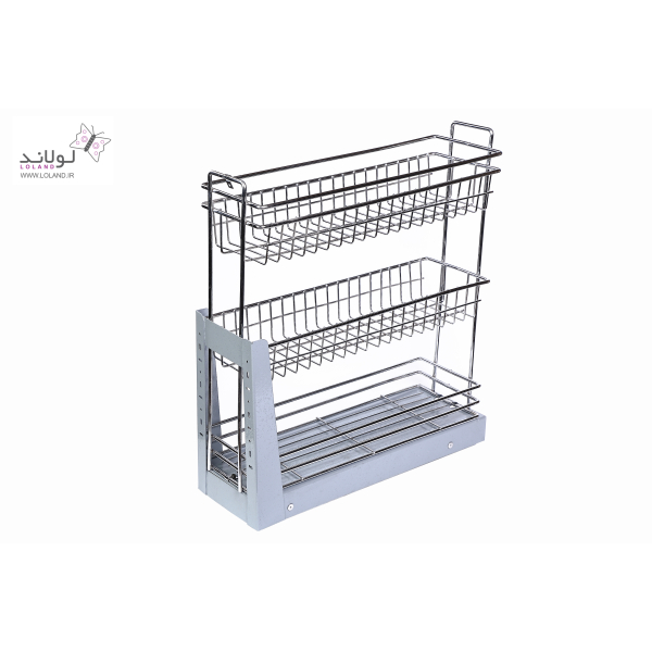 سبد داخل کابینت 3 طبقه کف ریل - Image 3
