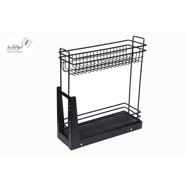 سبد داخل کابینت 2 طبقه کف ریل - Image 2