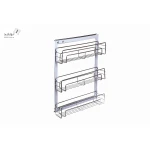 سبد داخل کابینت 3 طبقه بغل ریل - Image 3