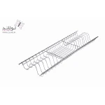 سبد آبچکان کابینتی یک طبقه بافت مفتول 7