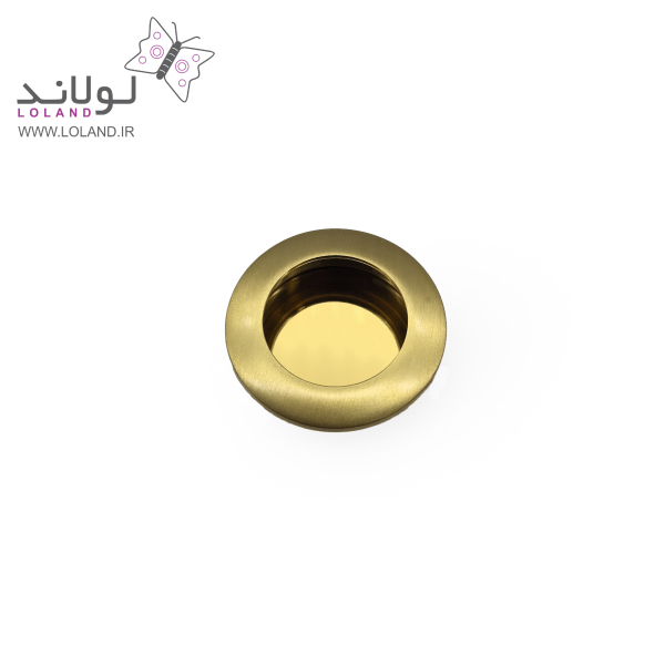 دستگیره توکار گرد برنجی کد 107 - Image 3