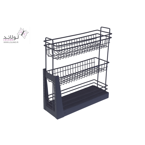 سبد داخل کابینت 3 طبقه کف ریل - Image 2